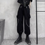 Black High Waist Loose Pants