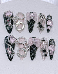 Alt Sweet & Cool Girl Fake Nails