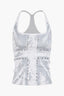 Flag Print Rhinestone Basic Tank Top