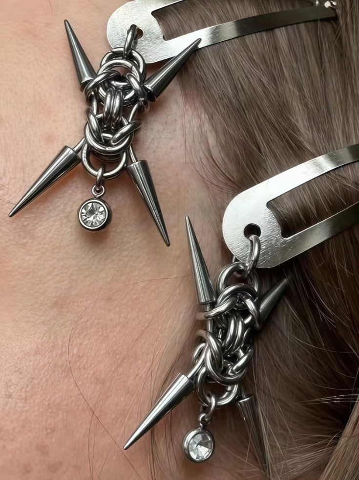 Piercing Rivet Punk Hair Accs