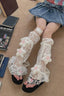 Y2k Star Pattern Lace Mesh Socks