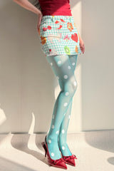 Colorful Big Polka Dot Tights