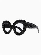 Crystal Oversized Cat Eye Glasses