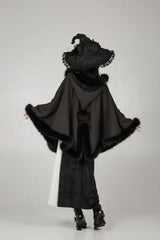 Short Hooded Cardigan Cloak