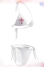 Sexy Gothic Cross Graphic Swimwear