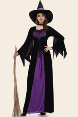 Purple Witch Dress Halloween Costume