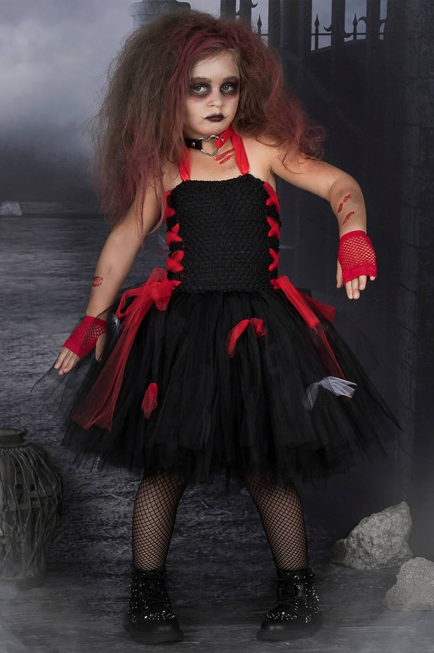 Zombie Princess Dress Kid Halloween Costume Secondary image