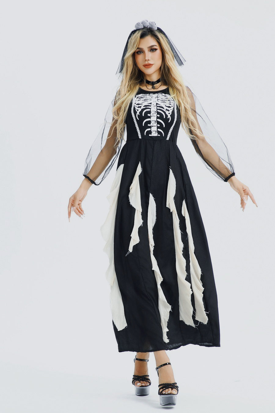 HalloweenGothic Devil Bride Dress Secondary image