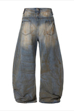 Extreme Distressed Barrel Jeans