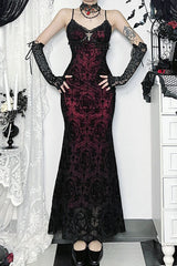 Halloween Gothic Velvet Cami Dress