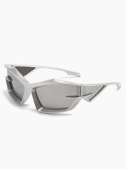 Cyber Y2K Transparent Tech Glasses