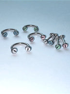 Magic Eye Internal Thread Titanium Alloy Lip Stud