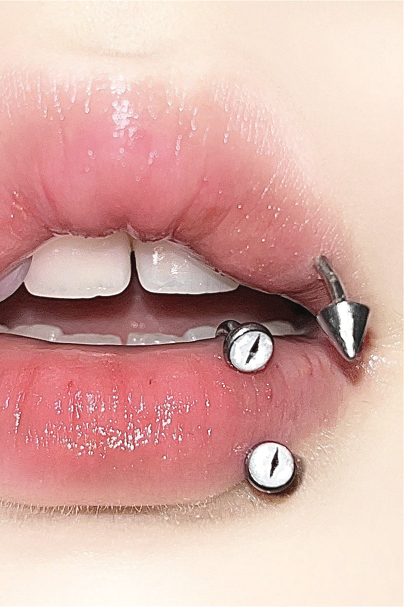 Magic Eye Internal Thread Titanium Alloy Lip Stud Secondary image