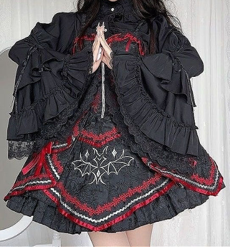 Gothic Bat Sleeve Layering Blouse Secondary image