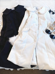 Vintage Lapel Single-breasted Wool Cape Coat