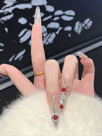 Gothic Ruby Butterfly Press On Nails