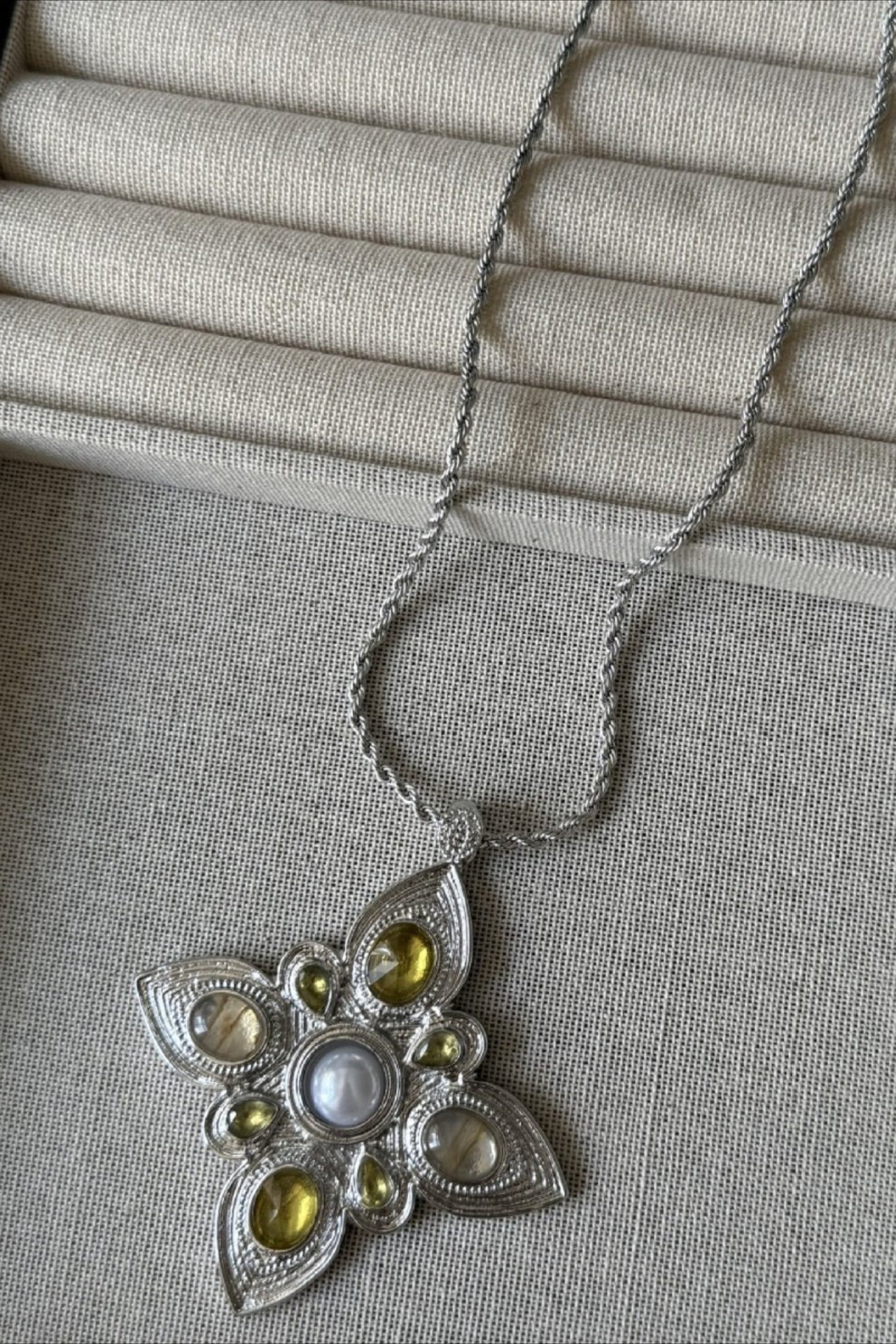 Y2K Chic Clover Zircon Necklace