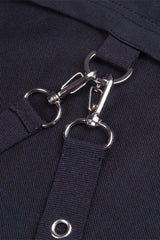 Punk Mesh Crop Hoodie