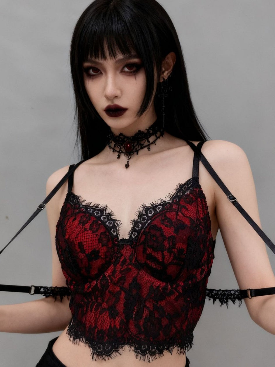 Dark Gothic Lace Underwire Corset