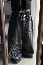 Unique Pattern Casual Loose Pants