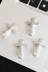 Punk Silver Vintage Cross Hair Accs
