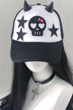 Y2K Baddie Devil Skull Hat
