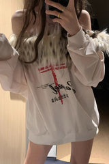 Sweet Spicy Off-shoulder Long Sleeve Knit Top