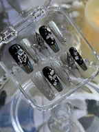 Heavy Metal Butterfly Press On Nails