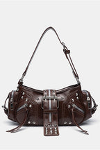 Y2K One Shoulder Moto Crossbody Bag