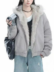 Retro Plush Loose Fit Coat