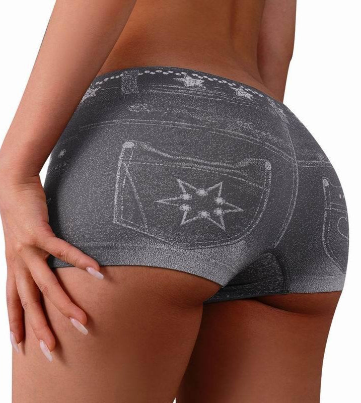 Denim-Look Decor Base Boxer Shorts Secondary image