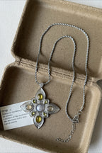 Y2K Chic Clover Zircon Necklace