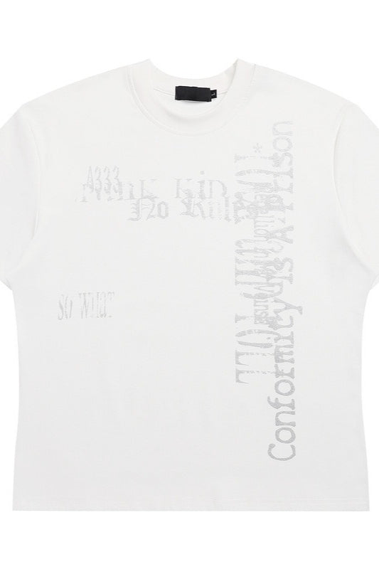 Vintage Printed Slim Shoulder Fit T-shirt Main image