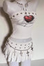 Broken Heart Street Tube Top Tiered Skort Set
