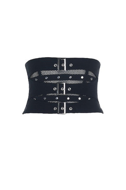 Punk Fishbone Waist Cincher Corset