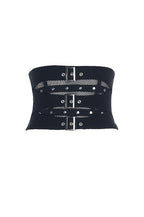 Punk Fishbone Waist Cincher Corset