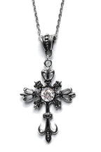 Elegant Crystal Cross Pendant Necklace
