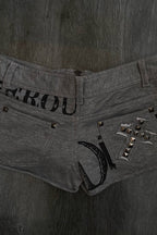 Y2K Graphic Fitted Skort