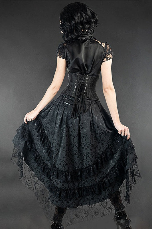 Gothic Lace Trim Halloween Skirt Secondary image