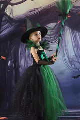 Witch Tutu Dress Kid Halloween Costume
