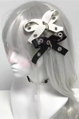 Bow Leather Buckle Hair Accs