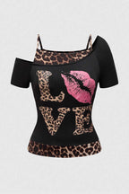 Leopard Love Off Shoulder Cami Top