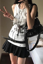 Y2K Punk Slim Fit Tank Top