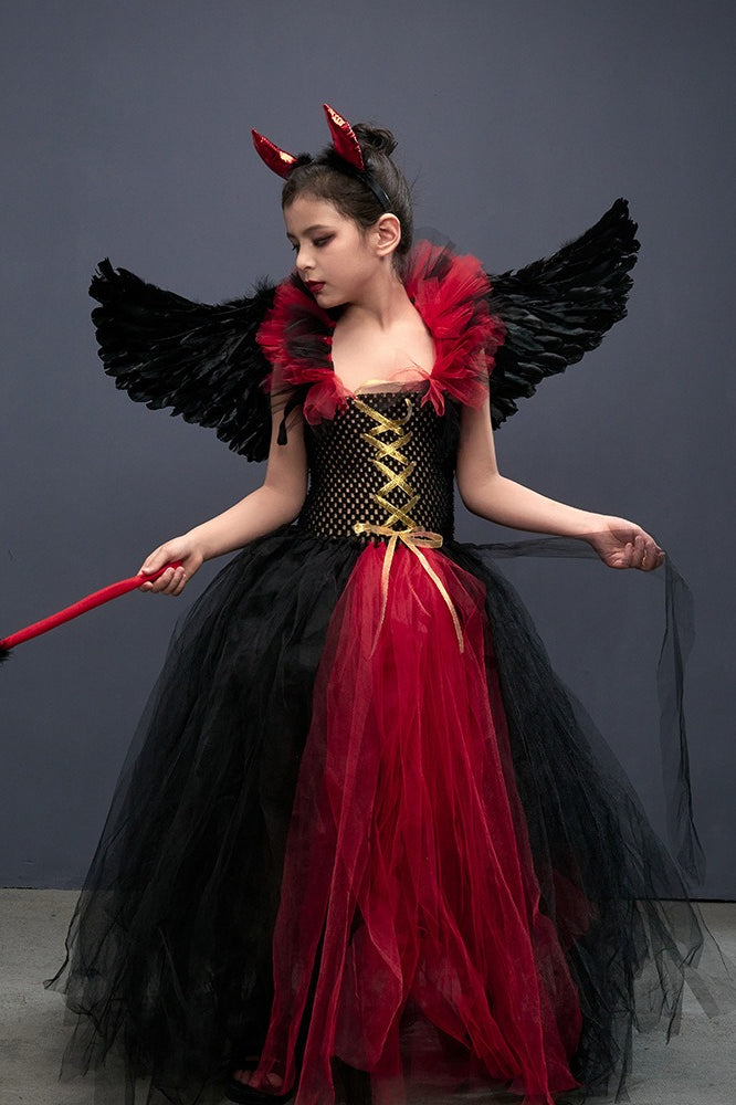 Vampire Devil Dress Kid Halloween Costume Main image