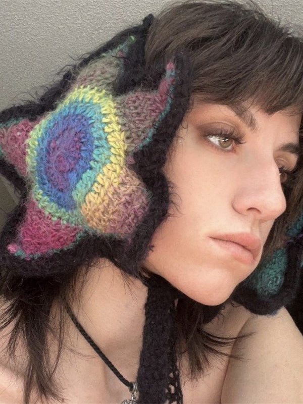 Stylish Star Hand-knit Cold-proof Earmuff Main image