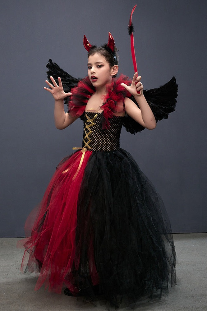 Vampire Devil Dress Kid Halloween Costume Secondary image