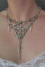 Gothic Thorn Cross Pendant Necklace