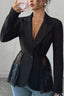 Lace Panel Shaped Waist Coats