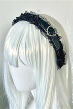 Gothic Lolita Heart Leather Buckle Hair Accs