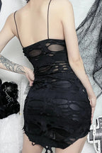 Punk Y2K Strapless Bodycon Mini Dress